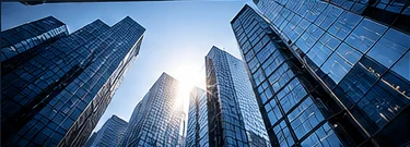 Modern office buildings